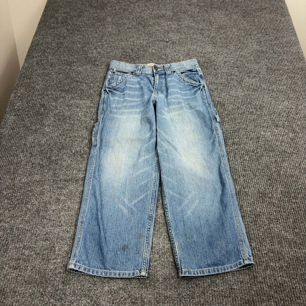 Urban‎ Pipeline Carpenter Jeans Boys 10H Blue Cotton Baggy Utility Skate Y2K